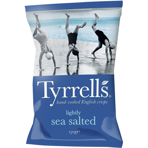 Tyrrell's Lightly Sea Salted Crisps, 150g