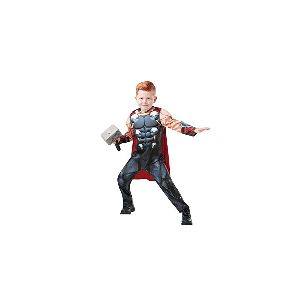 Rubies Rubie's Official Marvel Avengers Thor Deluxe Childs Costume, Kids Superhero Fancy Dress Not,Specified