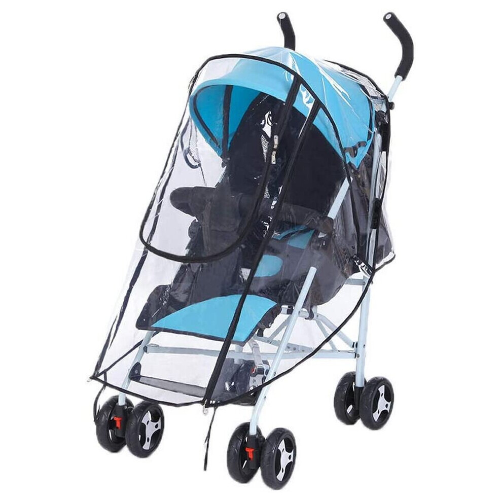 Nuosen Universal Baby Stroller Rain Cover, Baby Buggy Rain Cover For Pushchair Pram With Zip Wind Dust Shield Nuoshen