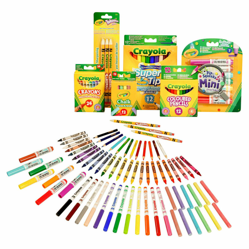 Crayola 70 Piece Stationery Set Multicoloured