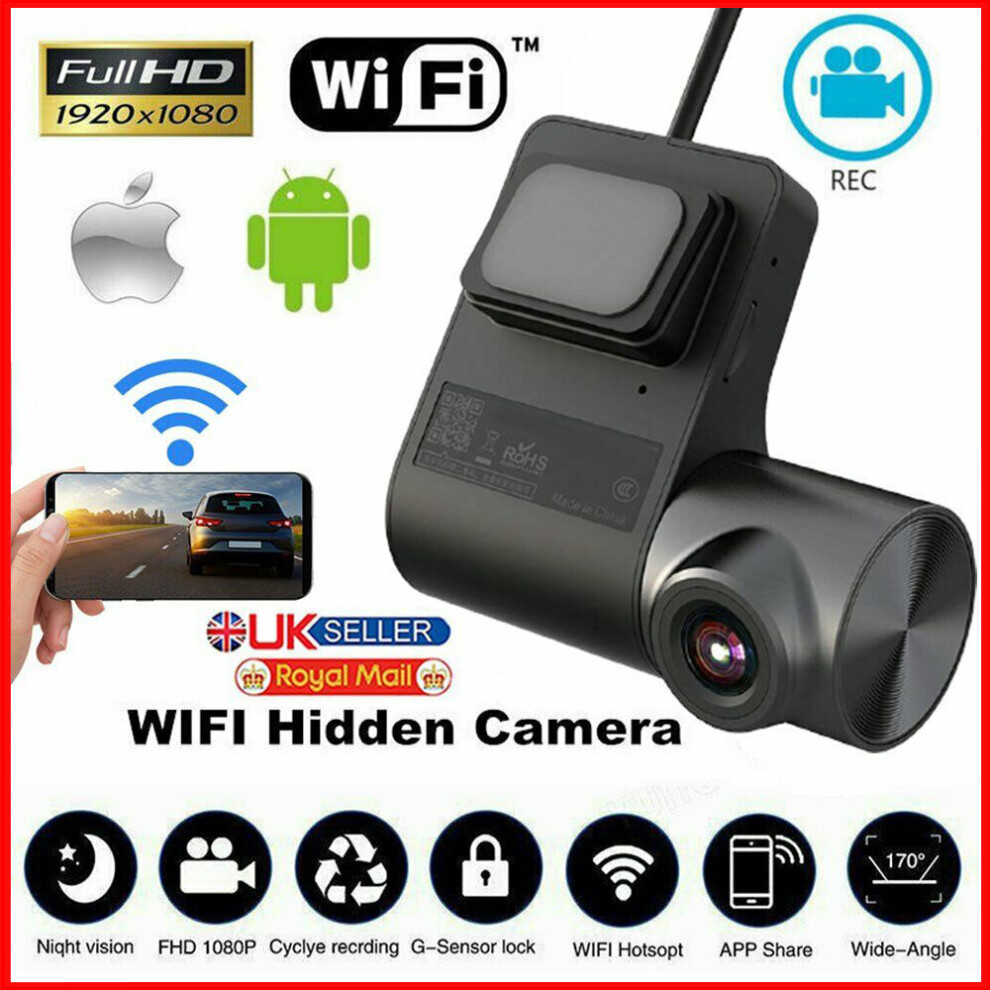 1080P Hd Wifi Hidden Car Dvr Camera Dash Cam G-Sensor Video Recorder 9183850344188