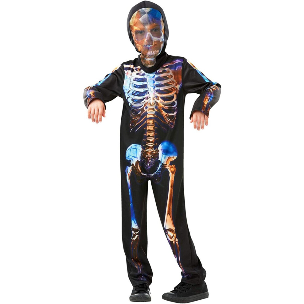 Rubies Rubie's Official Skeleton Glow In The Dark, Kids Halloween Costume Green