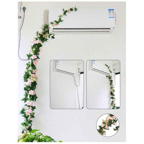 (White Rose) Rose Artificial Flowers Hanging vine Flowers String Wedding 1