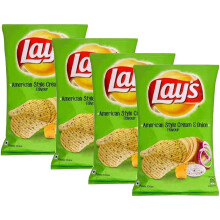 (Pack of 4) Lays American Cream & Onion 50g