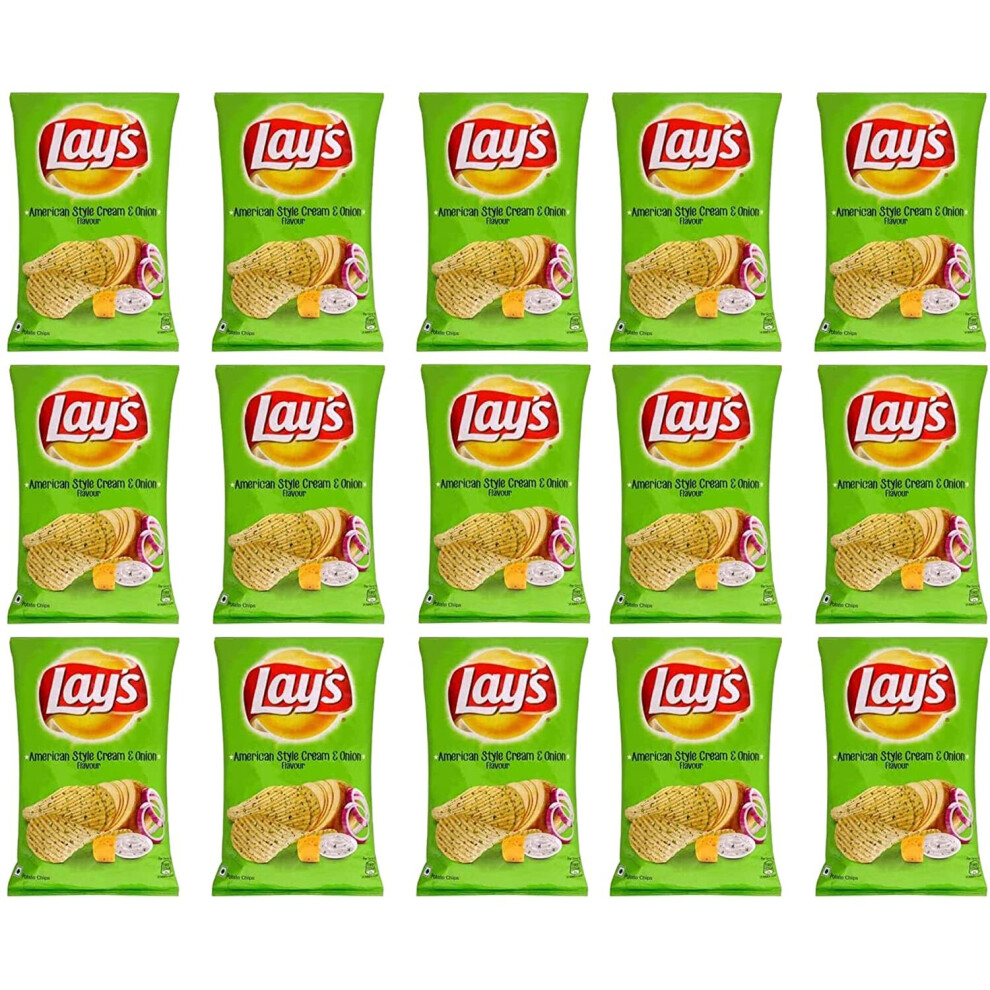 (Pack of 15	) Lays American Cream & Onion 50g