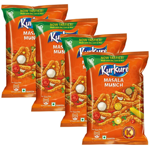 (Pack of 4	) Kurkure Masala Munch 85g