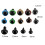 GreenZech 264pcs 6-12mm Black 10/12mm Colorful Safety Eyes Teddy Bear Doll Animal Crafts 7