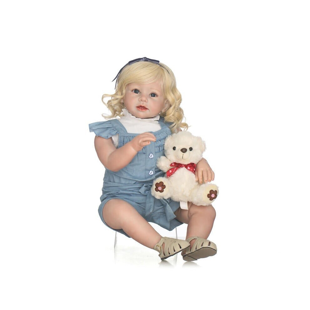 28inch Reborn Toddler Girl Dolls Soft Silicone Dolls Children Gift Reborn Bonecas