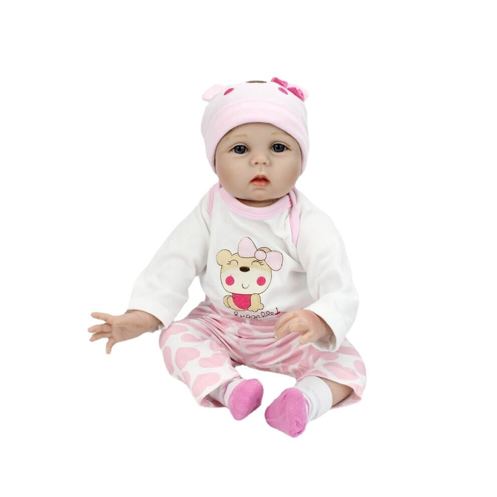 55cm Soft Silicone Doll Reborn Baby 22" Toy For Girls Newborn Girl Baby Doll Birthday Gift