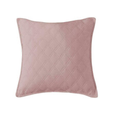 (Pink, Cushion Cover 17" x 17") Luxury Quilted 3PC INSP Bedspread/Thrw