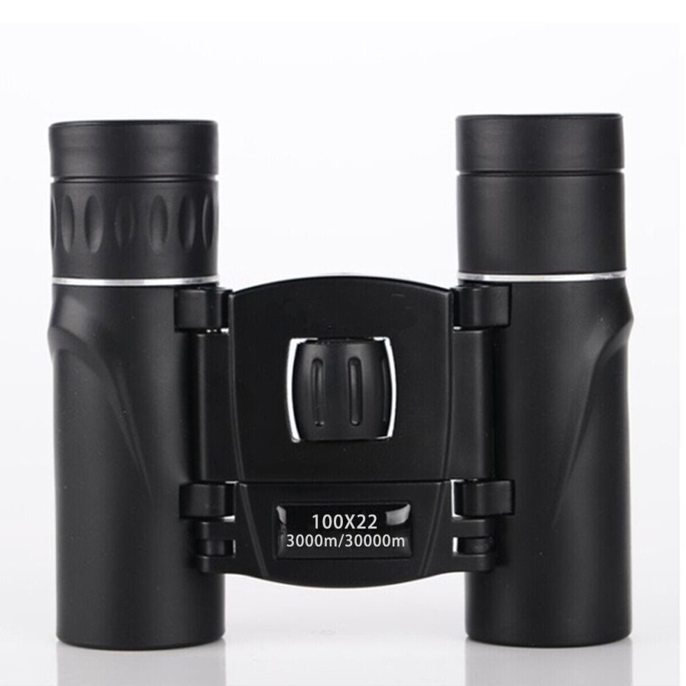 100x22 Folding HD Binoculars High Powered Night Vision Telescope Outdoor Camping Travel