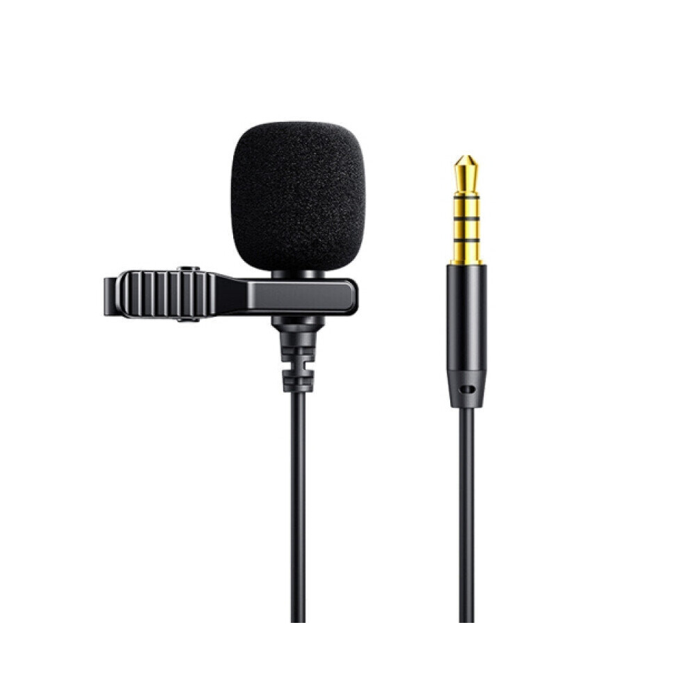(3M) Lavalier microphone Accurate Sound Pick-up Lapel Recorder HD Smart Noise Reduction 3.5MM Portable Mini Wired Mic for Live Broadcast/ Karaoke 2M/3M