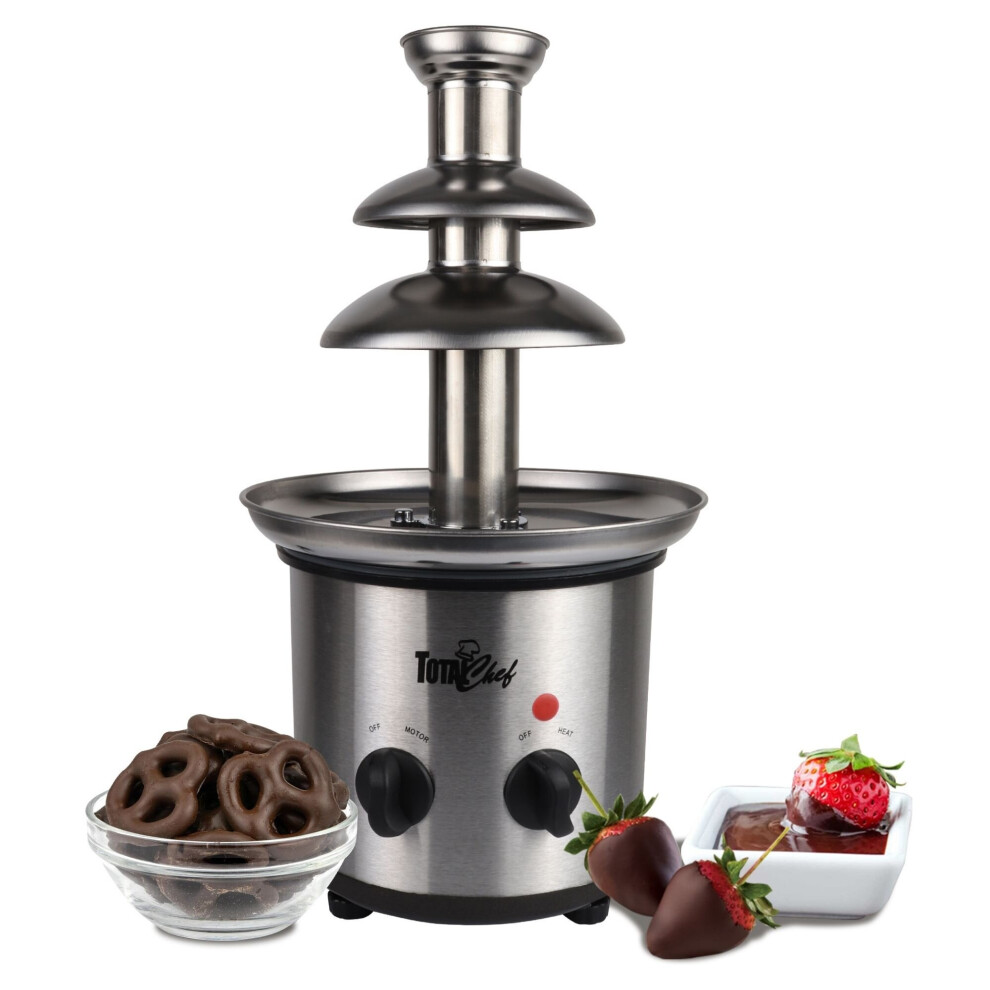 Total Chef 3 Tier Electric Chocolate Fondue Fountain Machine