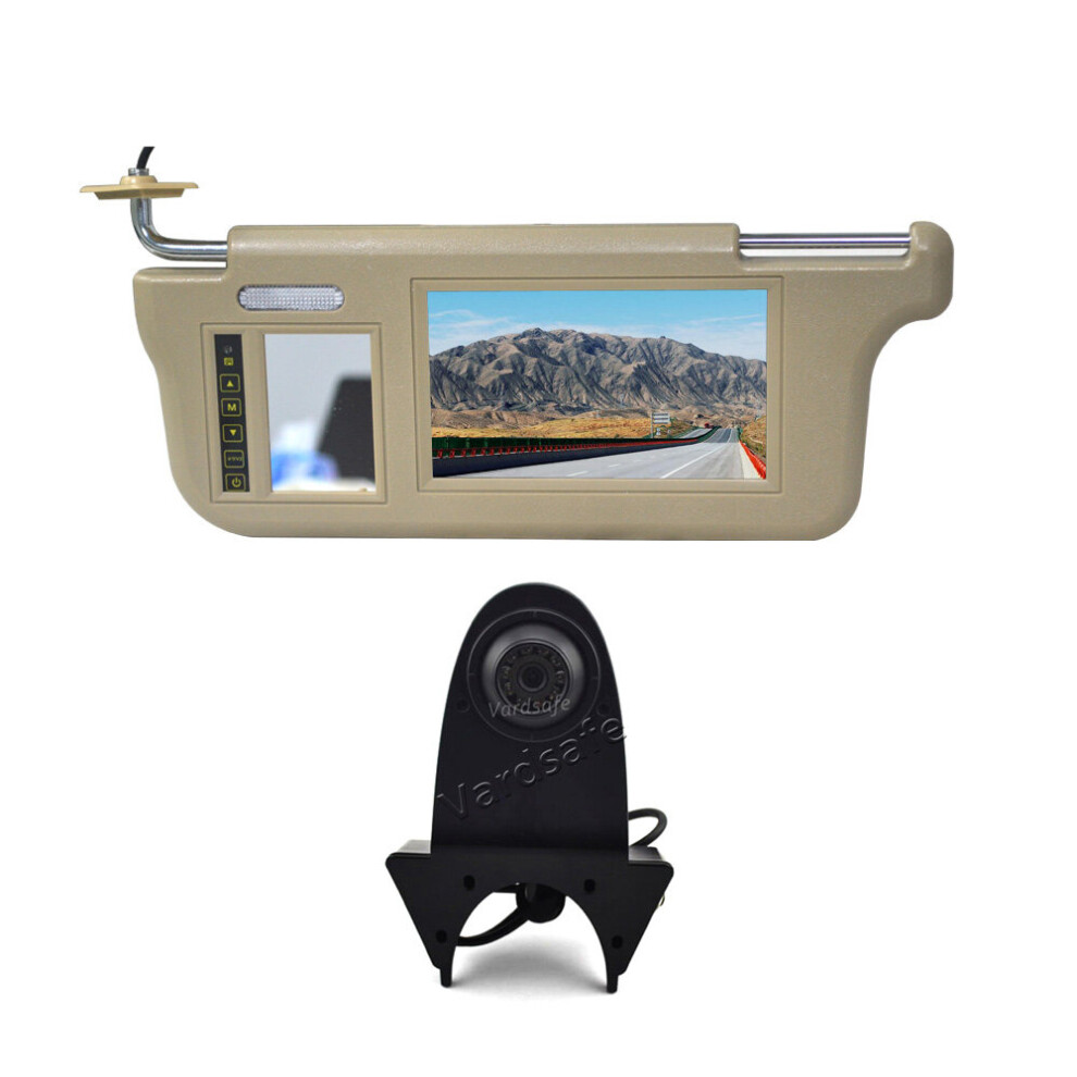 Sun Visor Rear View Mirror Monitor & Reversing Camera For Mercedes Sprinter Van 768788432597