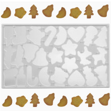 Christmas 25 Shape Cookie Cutter Star Tree Bell Biscuit Bake Mold