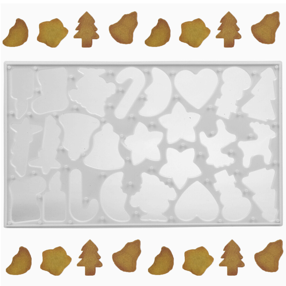 Urbn-Chef Christmas 25 Shape Cookie Cutter Star Tree Bell Biscuit Bake Mold