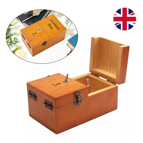 Interesting useless box Pastime Leave Me Alone Gift Toy Wooden Machine 1