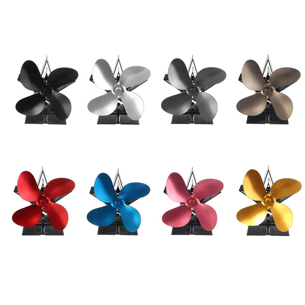 Photos - Fireplace Accessory GreenZech 5 Blades Heat Powered Wood Stove Fan Eco Friendly Wood Log Burner Fireplace Fan (Grey)