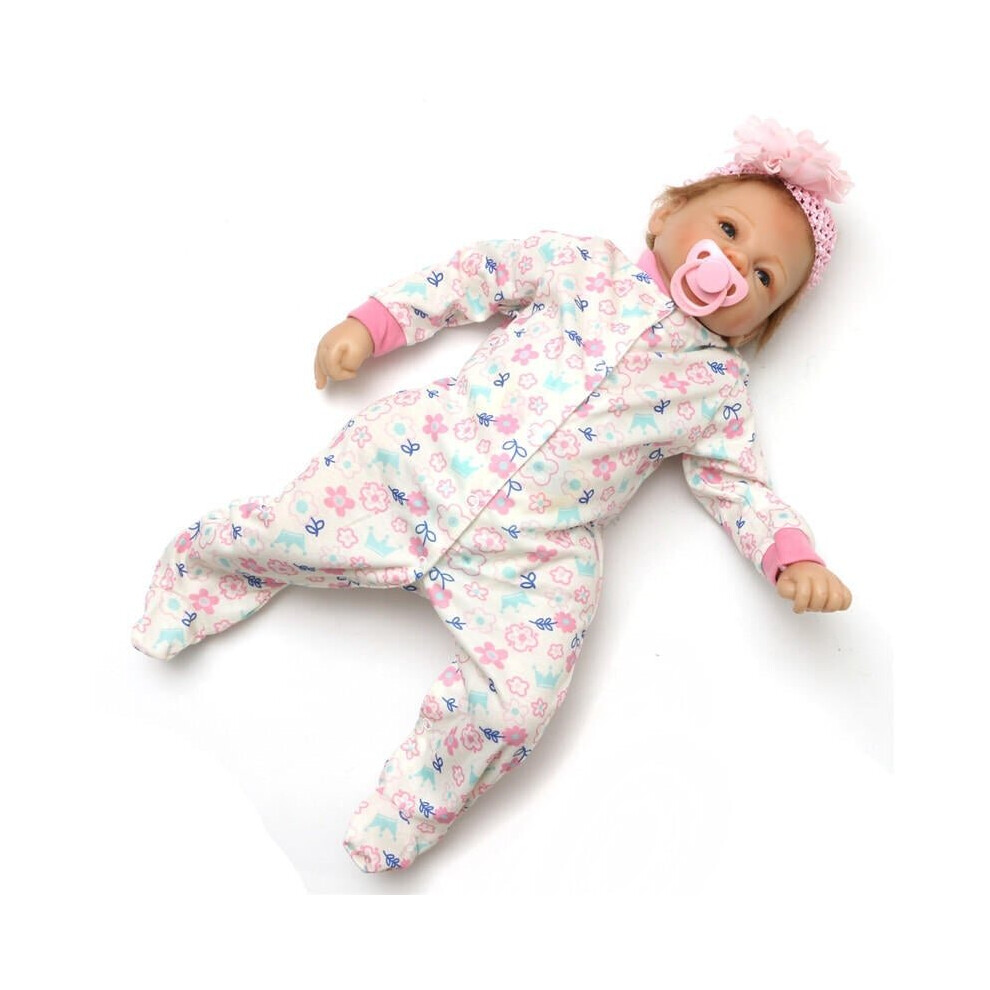 22" 55cm Newborn Silicone Vinyl Reborn Baby Doll Handmade Reborn Dolls