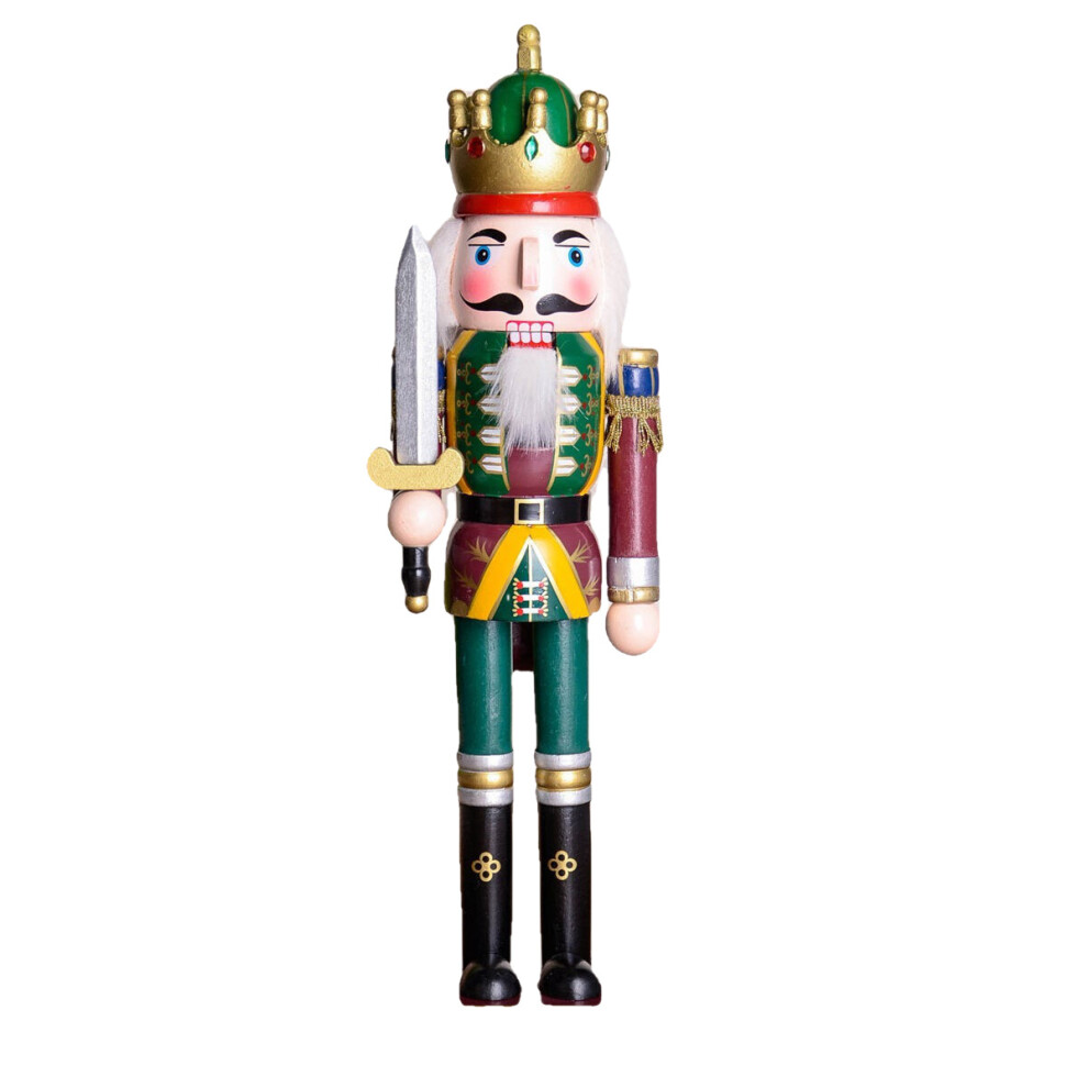 () 30cm Wooden Nutcracker Doll Soldier Vintage Handcraft Decoration Christmas Gifts-image-OPC-P925G92-NEW