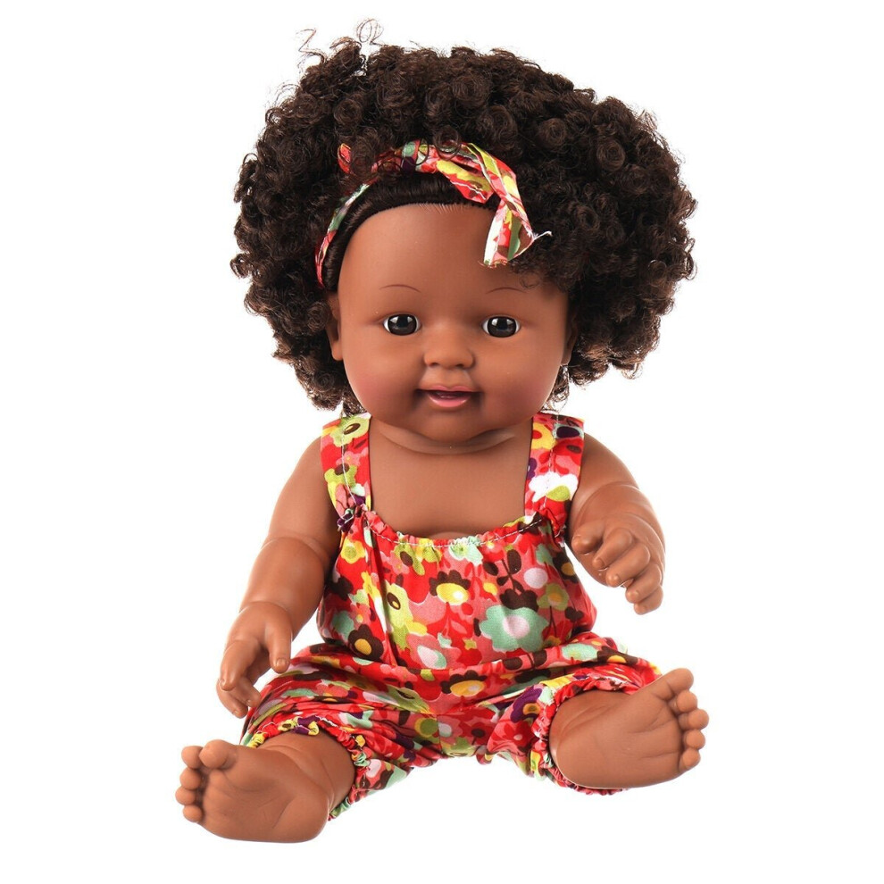 () 28CM Silicone Vinyl Realistic Reborn Lifelike Newborn Baby Doll Toy with 360 Moveable Head Arms and Legs for Kids Gift