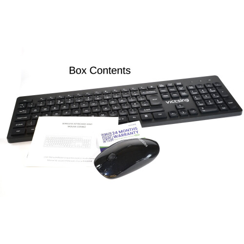 Victsing Wireless Combo Model PC176B Wireless Keyboard Mouse