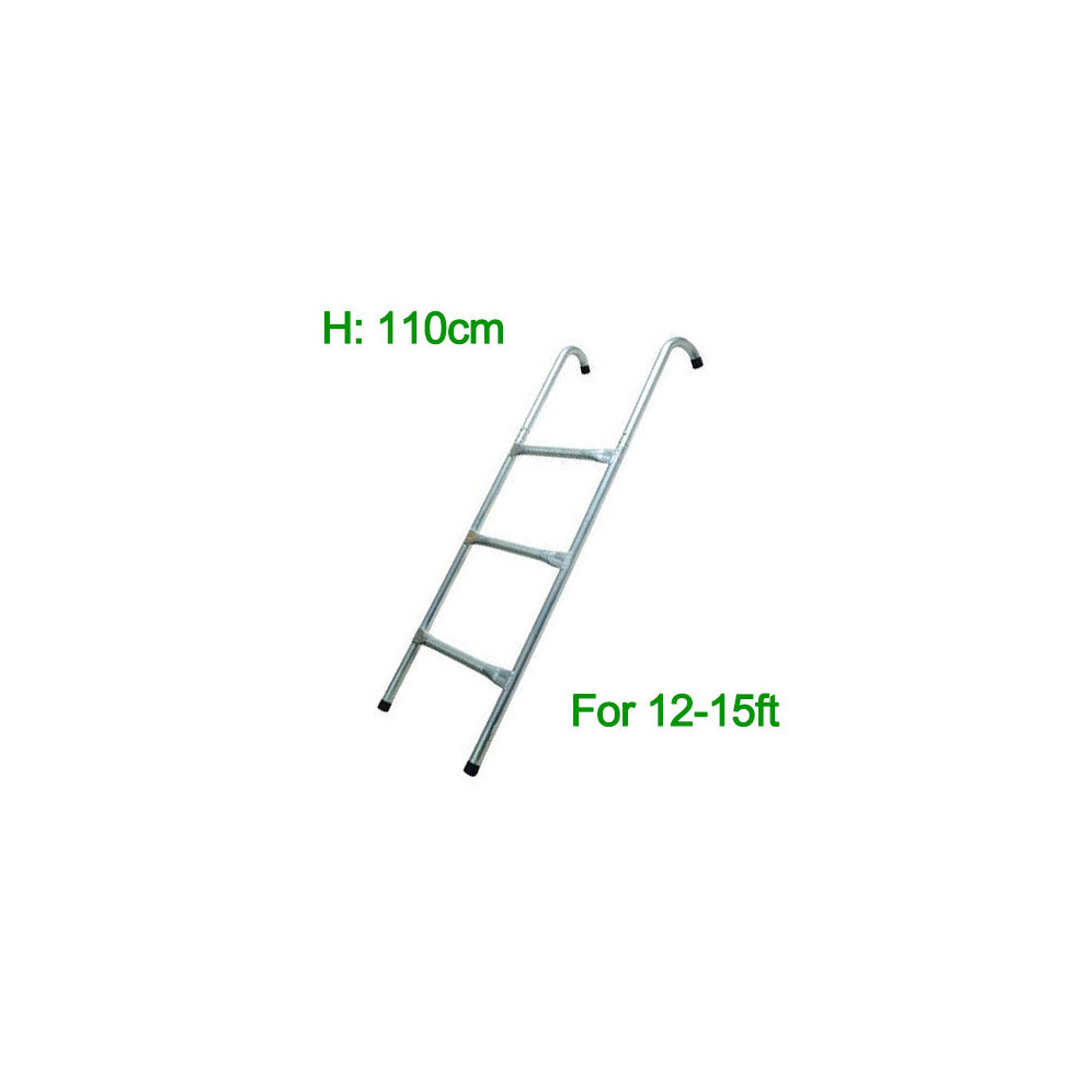 (Fit 12-15FT Trampoline) Greenbay Outdoor Garden Patio Trampoline ladder 2 3 Steps Fit 6FT 8FT 10FT 12FT 13FT 14FT 15FT Trampoline