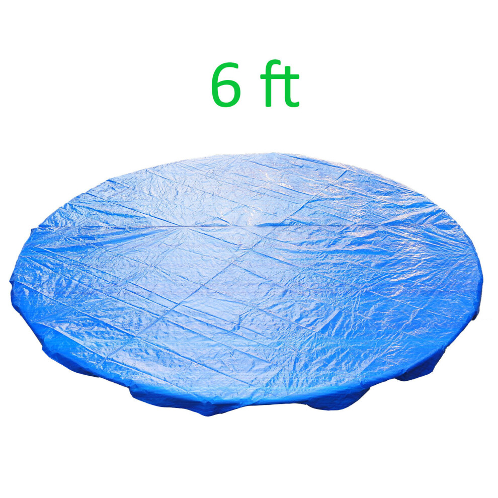 (6FT) Greenbay Garden Trampoline Rain Cover Weather Protection Cover Trampolines Accessories Blue