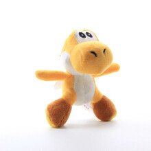 (Yellow) 5" Super Mario Bros Yoshi Plush Stuffed Toy Keychain Gift Toys