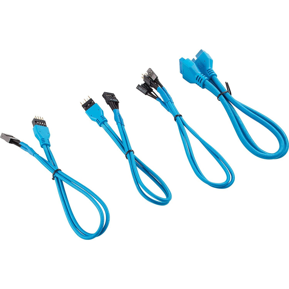 Corsair CC-8900247 30 cm Blue Premium Braided Sleeved Front Panel Extension Kit