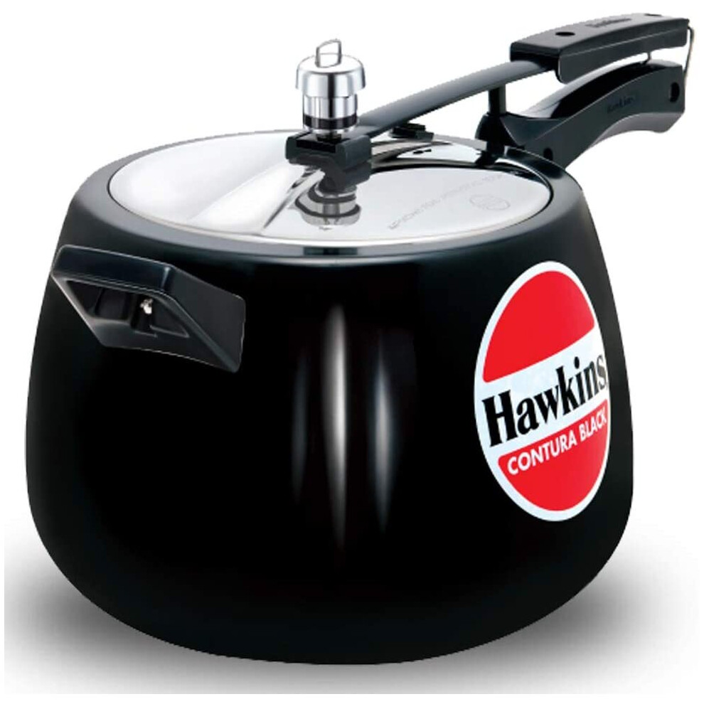 HAWKINS Pressure Cooker, Hard-Anodized Aluminum, Contura Black, 6.5-Liter