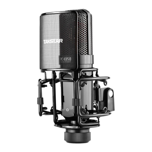 Side-Address Recording Microphone Cardioid Pickup Pattern Wired Condenser Mic 1