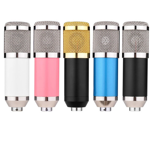 (White&Silver) Broadcasting Studio Recording Condenser Microphone Kit 1