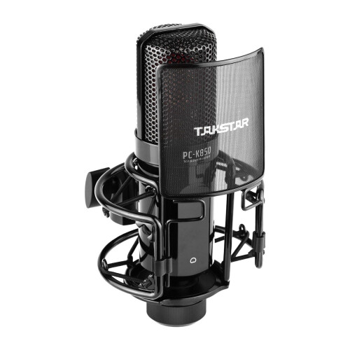 Side-Address Recording Microphone Cardioid Pickup Pattern Wired Condenser Mic 2