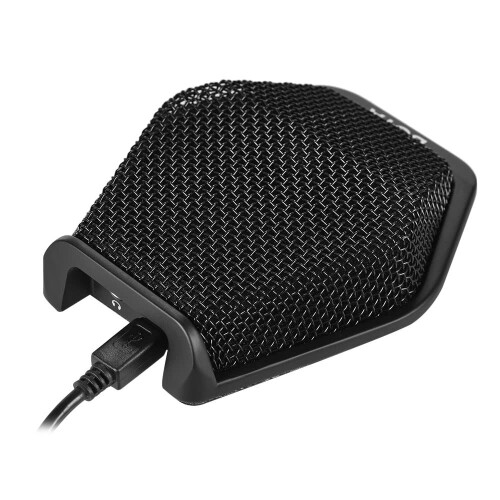Super-cardioid Condenser Conference Microphone with 3.5mm Audio Jack & 5V USB Interface 16ft 2