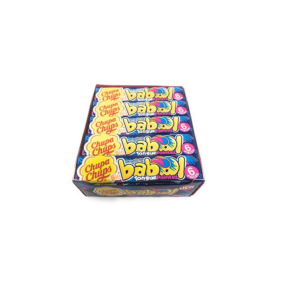 Chupa Chups Big Babol Soft Bubble Gum - New Tongue PainterChupa (20 Pieces)