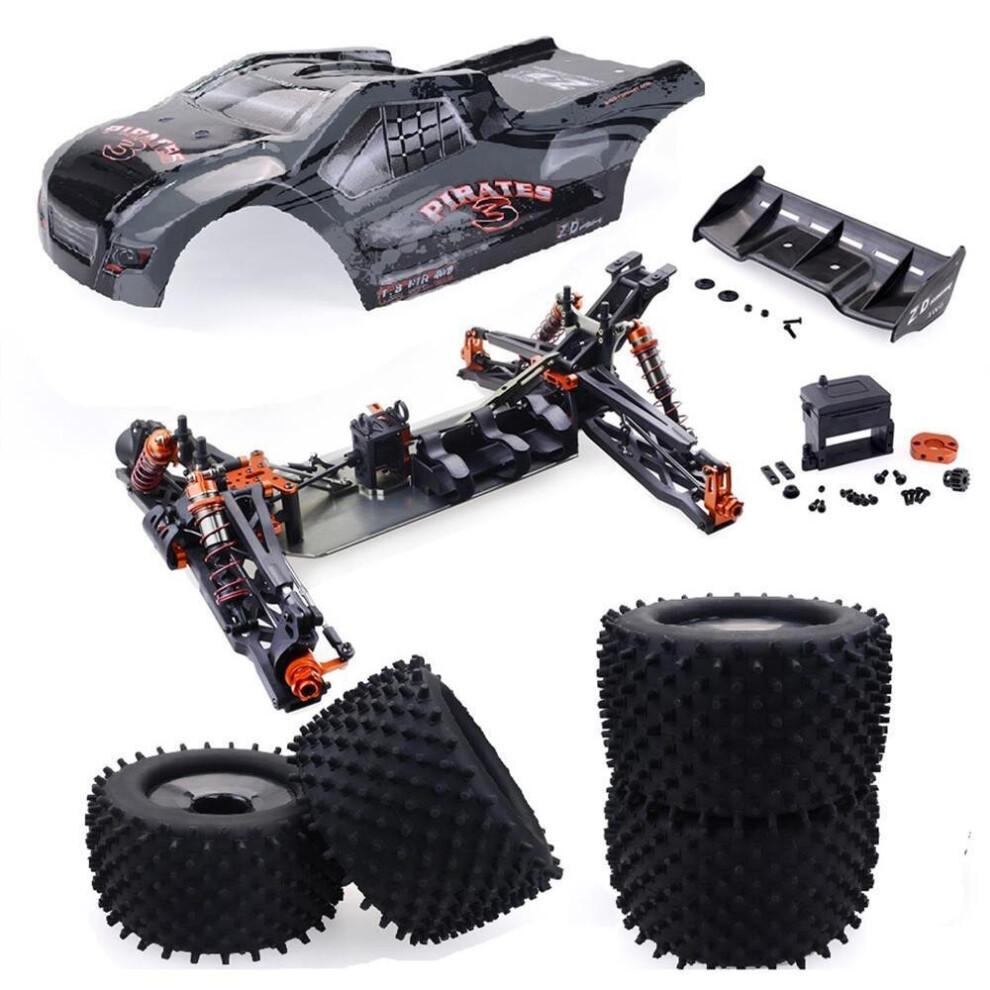 4WD 80km/h Brushless RC Car Frame Kit without Electronic Parts