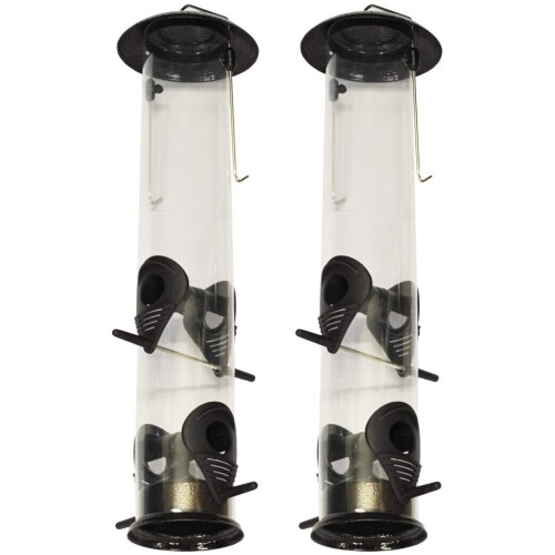 Selections Large Hanging Bird Seed Feeders (Set of 2)