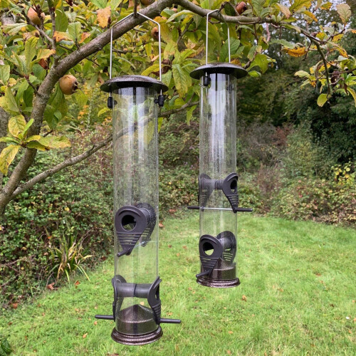 Selections Large Hanging Bird Seed Feeders (Set of 2) 1