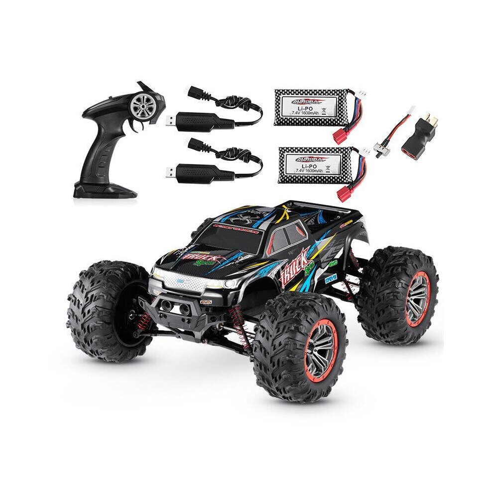 With Two Battery Motor 1/10 2.4G 4WD 46km/h RC Car Vehicles Short Course Truck Model