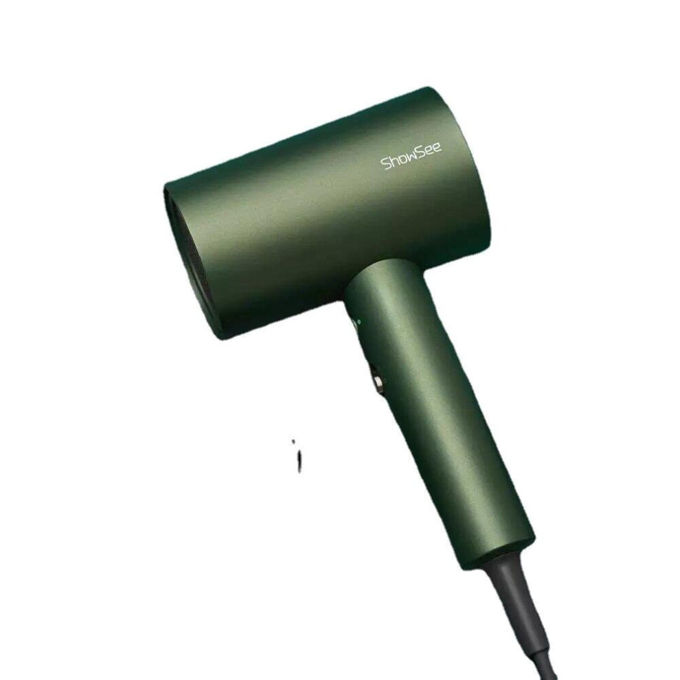 (Green) Anion Hair Dryer Negative Ion Care 1800W Strong Wind Professinal Quick Dry Portable Hairdryers Low Noise