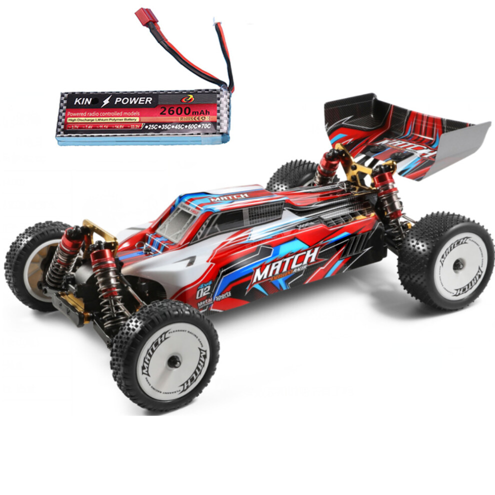 RTR Upgraded 7.4V 2600mAh RC Car 1/10 2.4G 4WD 45km/h Metal Chassis Vehicles Models Toys