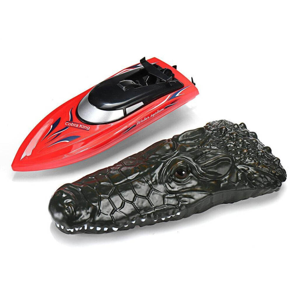 2.4G RC Boat 2 In 1 Simulation Crocodile Double Motors Vehicles RTR Model Toy