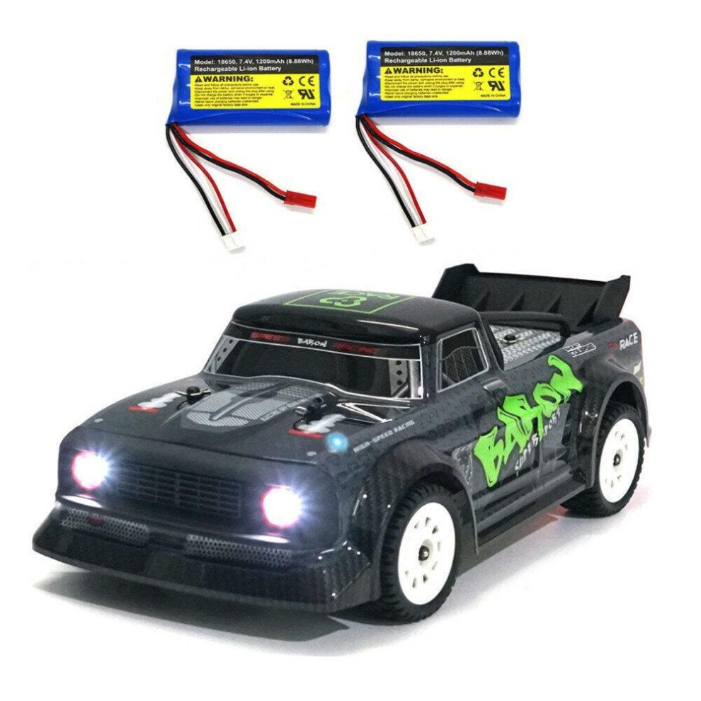 RTR Several Battery 2.4G 4WD 30km/h RC Car LED Light Drift On-Road Proportional Vehicles Model