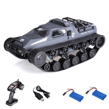() Drift RC Tank Car RTR with Two Batteries with LED Lights 2.4G High Speed Full Proportional Control RC Vehicle Models