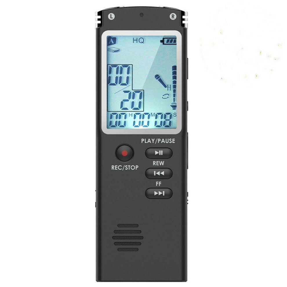 (8GB) Voice Recorder USB Professional 96 Hours Dictaphone Digital Audio With WAV MP3 Player