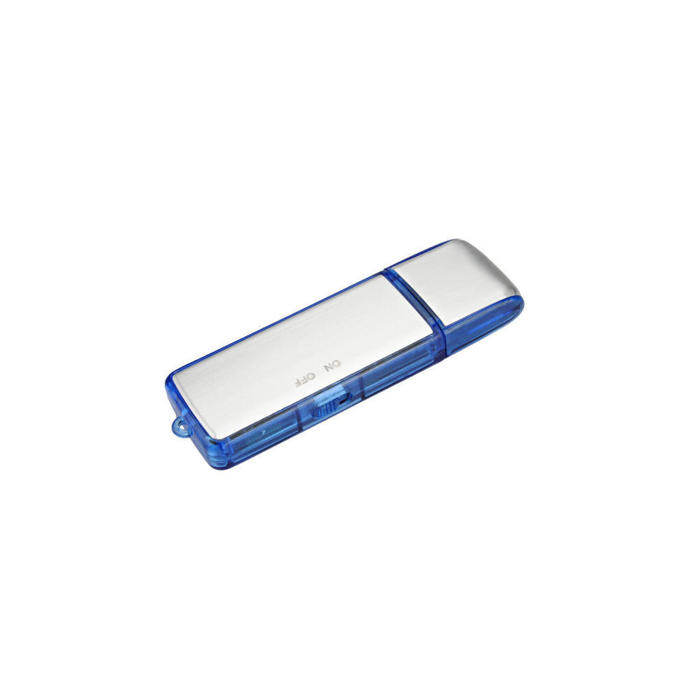 (Blue) 2 in 1 Mini 8GB USB 2.0 Digital Voice Recorder Rechargeable Recording