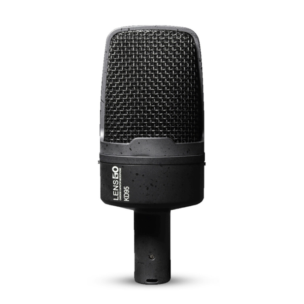 (Black) Cardioid Condenser Microphone for iOS Android Mobile Phone PC Computer K Song Live Broadcst Mic Dedicated Recording