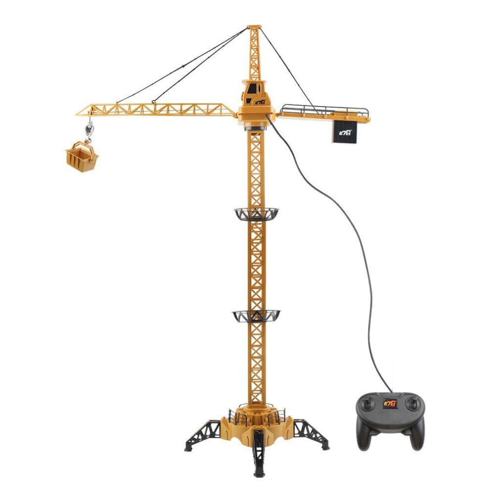 2.4G 4CH DIY RC Tower Crane Engineering Vehicle with LED Light