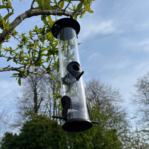 Selections Large Hanging Bird Seed Feeder For Selections Metal Bird Feeding Stations 2